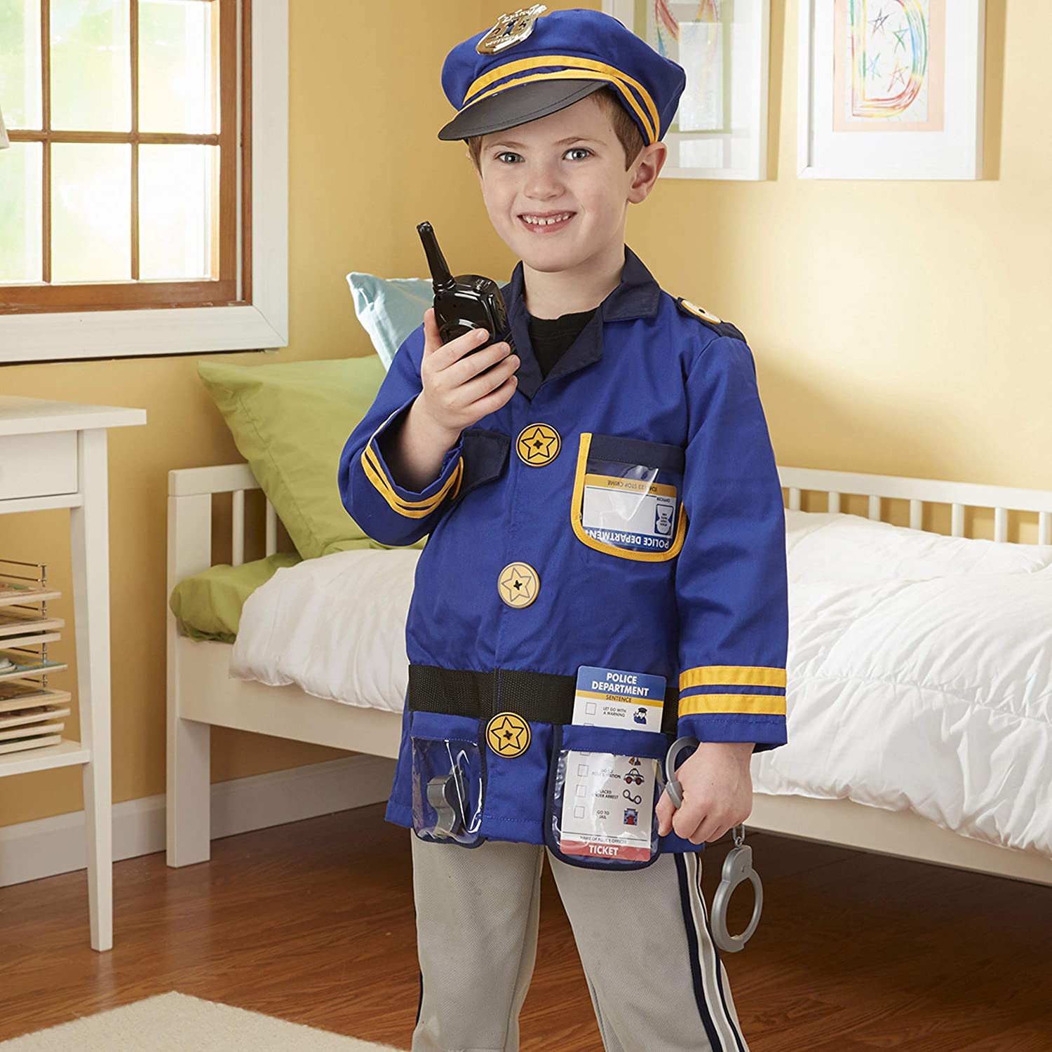 Melissa & Doug Police Role Play Costume Set ชุดแฟนซีตำรวจ