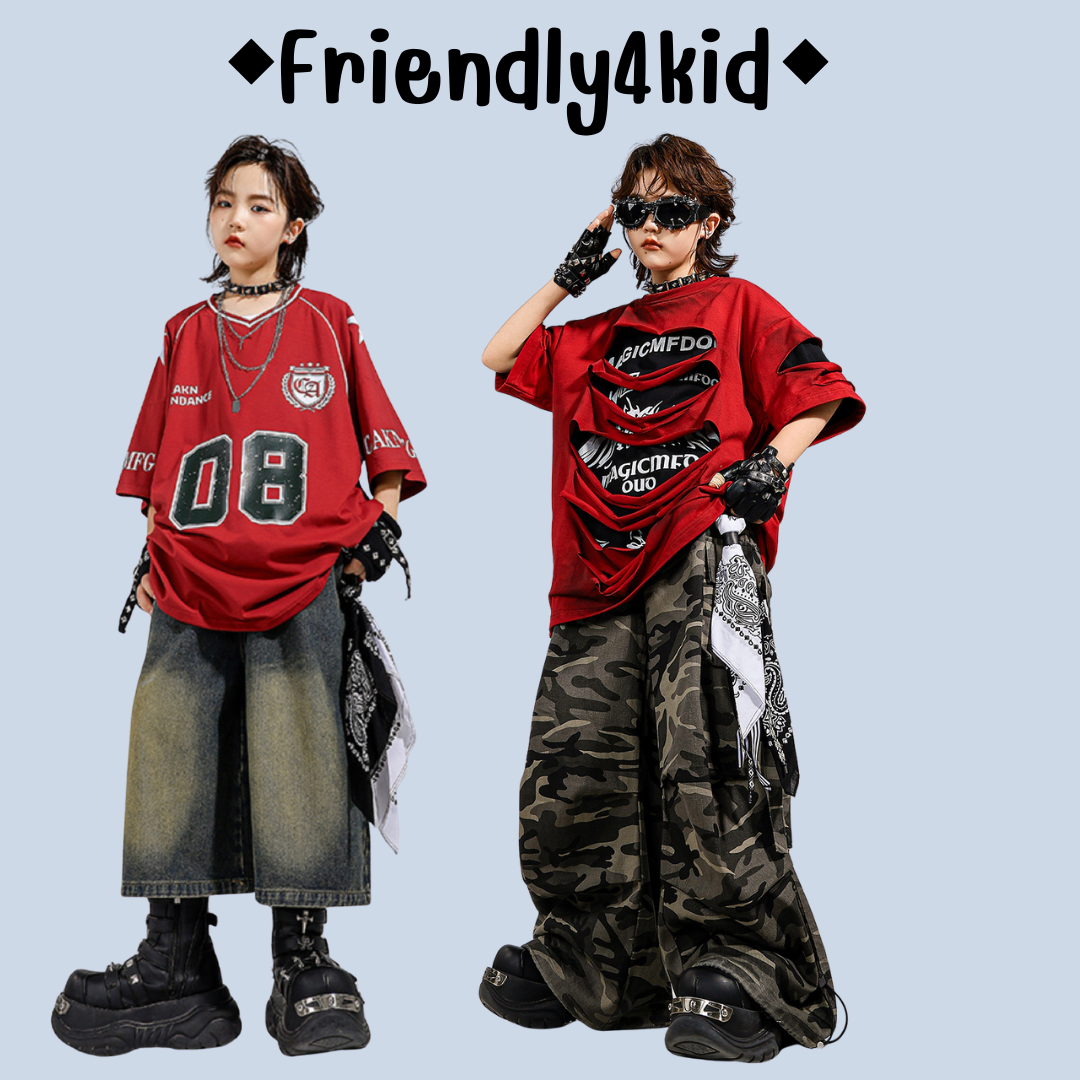 Friendly4kid ชุดเต้น เด็กชาย เสื้อแขนสั้น+กางเกงขายาว