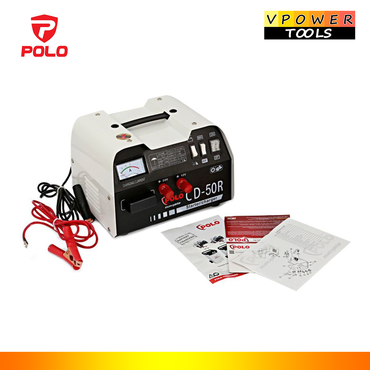 POLO CD50R เครื่องชาร์จแบต 40A-สตาร์ทได้