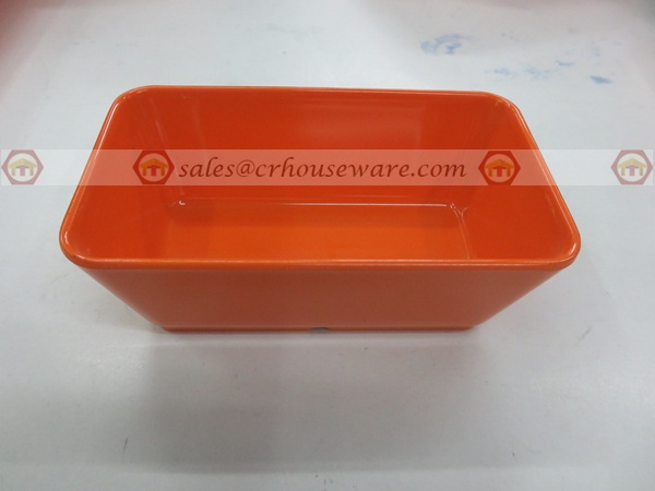 ถ้วยทรงสี่เหลี่ยม 3*5 นิ้ว สีส้ม 017-D989-5-3