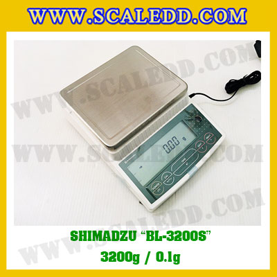 เครื่องชั่งดิจิตอลทศนิยม1ตำแหน่ง BL-3200S พิกัด 3200g x 0.1g เครื่องชั่งละเอียดสูง3200g เครื่องชั่งน้ำหนัก3200g ตาชั่ง3200กรัม ตาชั่งน้ำหนัก3200g ยี่ห้อ SHIMADZU รุ่น BL-3200S