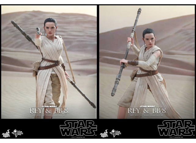 HOTTOYS - Star wars 7 - Rey & BB-8