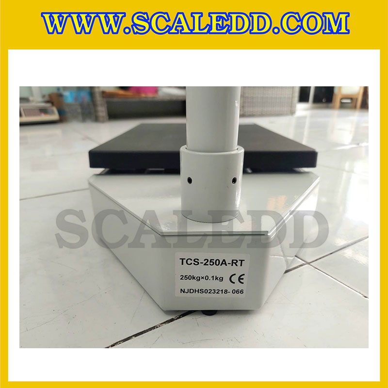 เครื่องชั่งน้ำหนักคน เครื่องชั่งน้ำหนักบุคคล พร้อมที่วัดส่วนสูง และคำนวณค่า BMI ชั่งได้ 250kg ความละเอียด 100g วัดส่วนสูงได้ 203cm