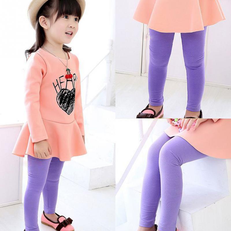 F-เลกกิ้งเด็ก สีพื้น