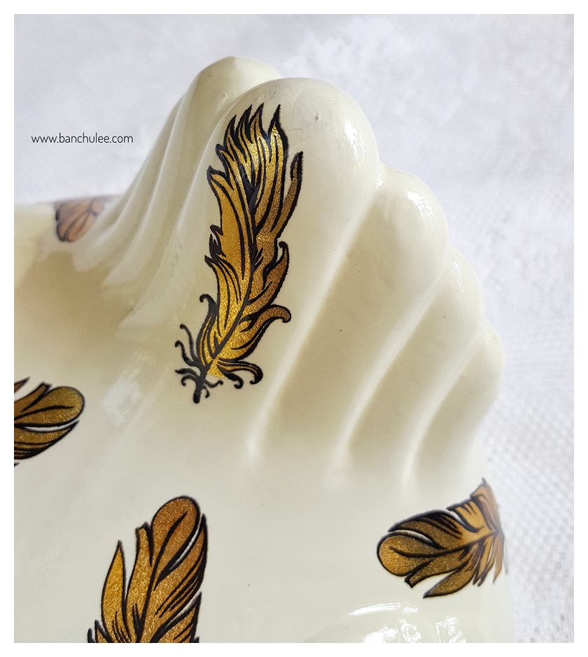 Gold Egg Basket ตะกร้าใส่ไข่หรือผลไม้ สีทอง