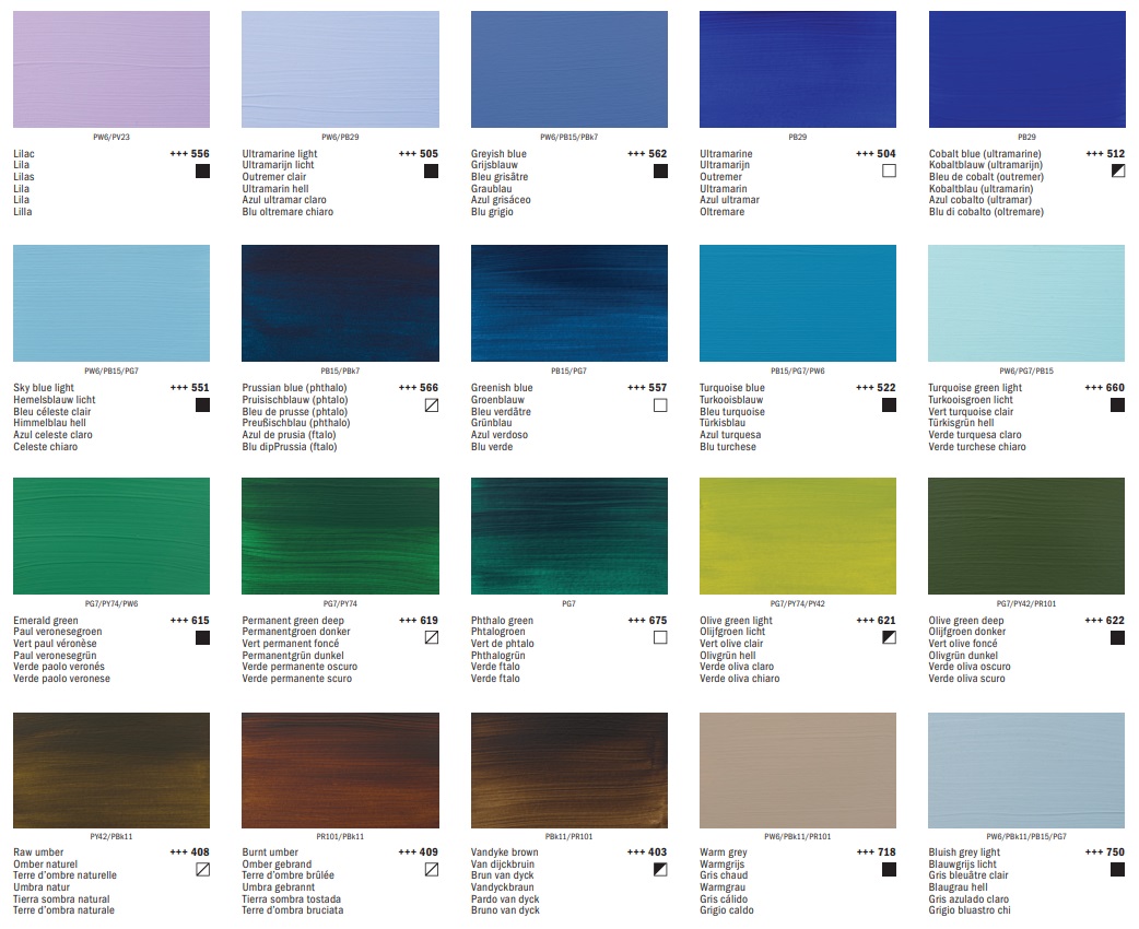 สีอะคริลิค Amsterdam 120ml