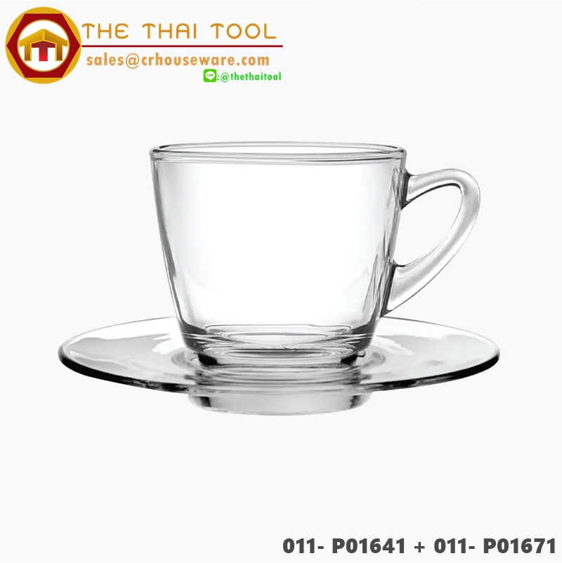 Kenya Cup 011- P01641 พร้อมจานรอง (บรรจุกล่องเล็ก กล่องละ 6 ใบ)