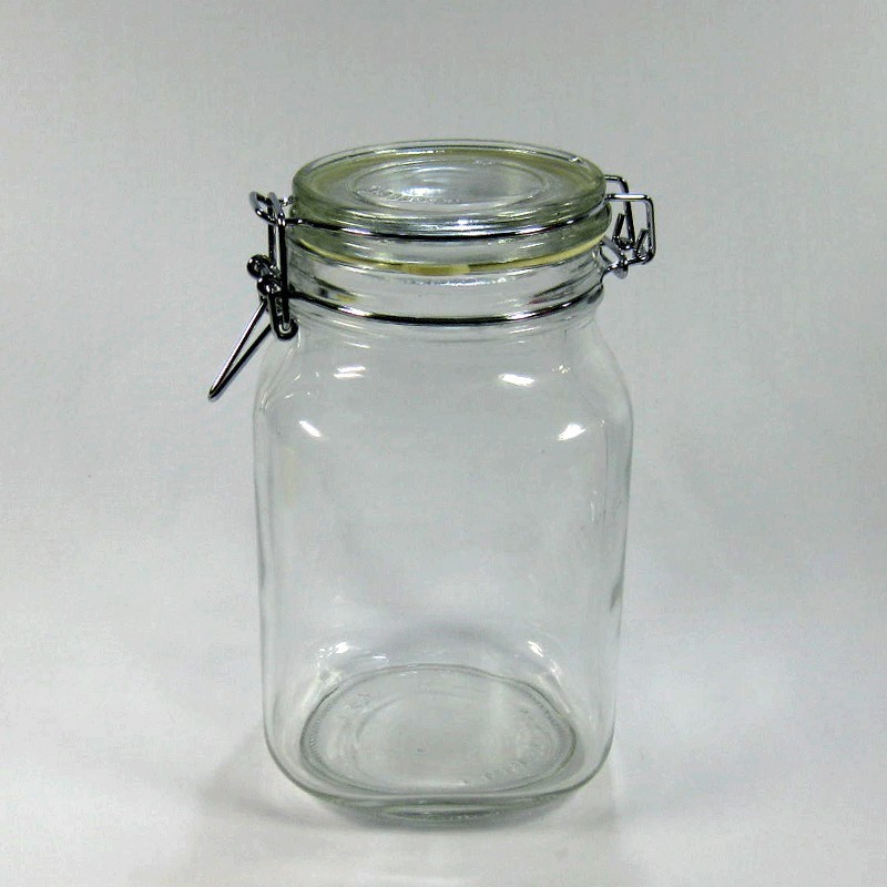 ขวดโหลแก้วเหลี่ยมสูญญากาศ ขนาด 1.5 ลิตร JAR-1.5L
