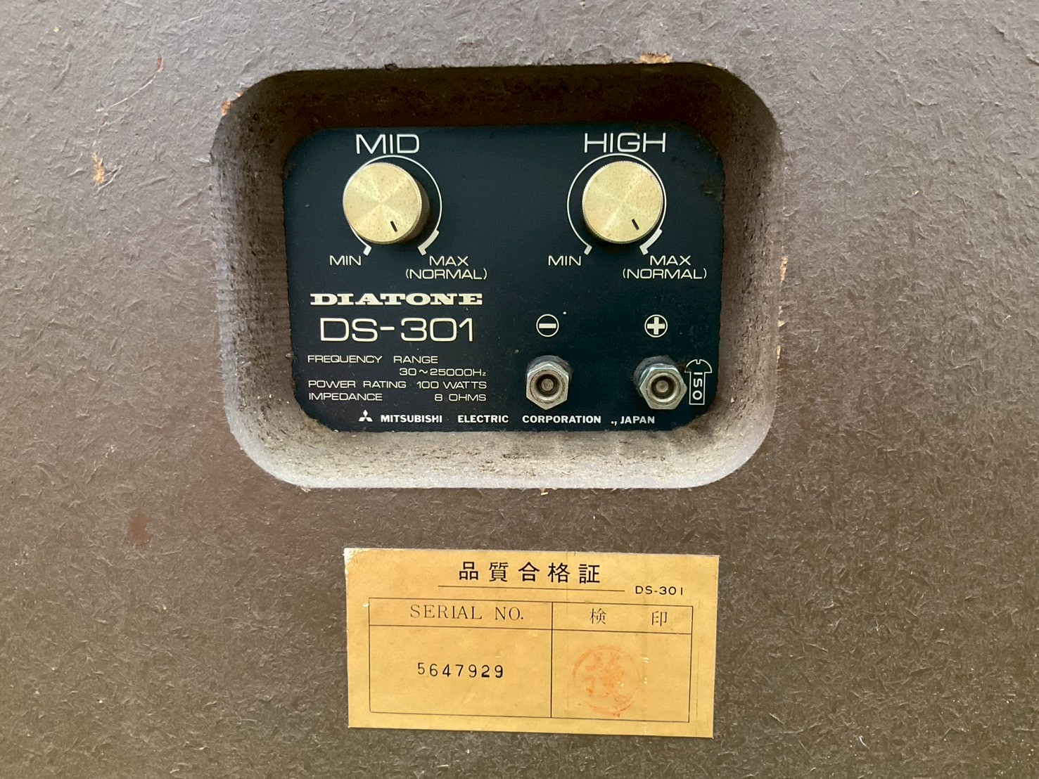 ลำโพง DIATONE : DS-301 สินค้าไม่พร้อมใช้งาน(ต้องซ่อม)