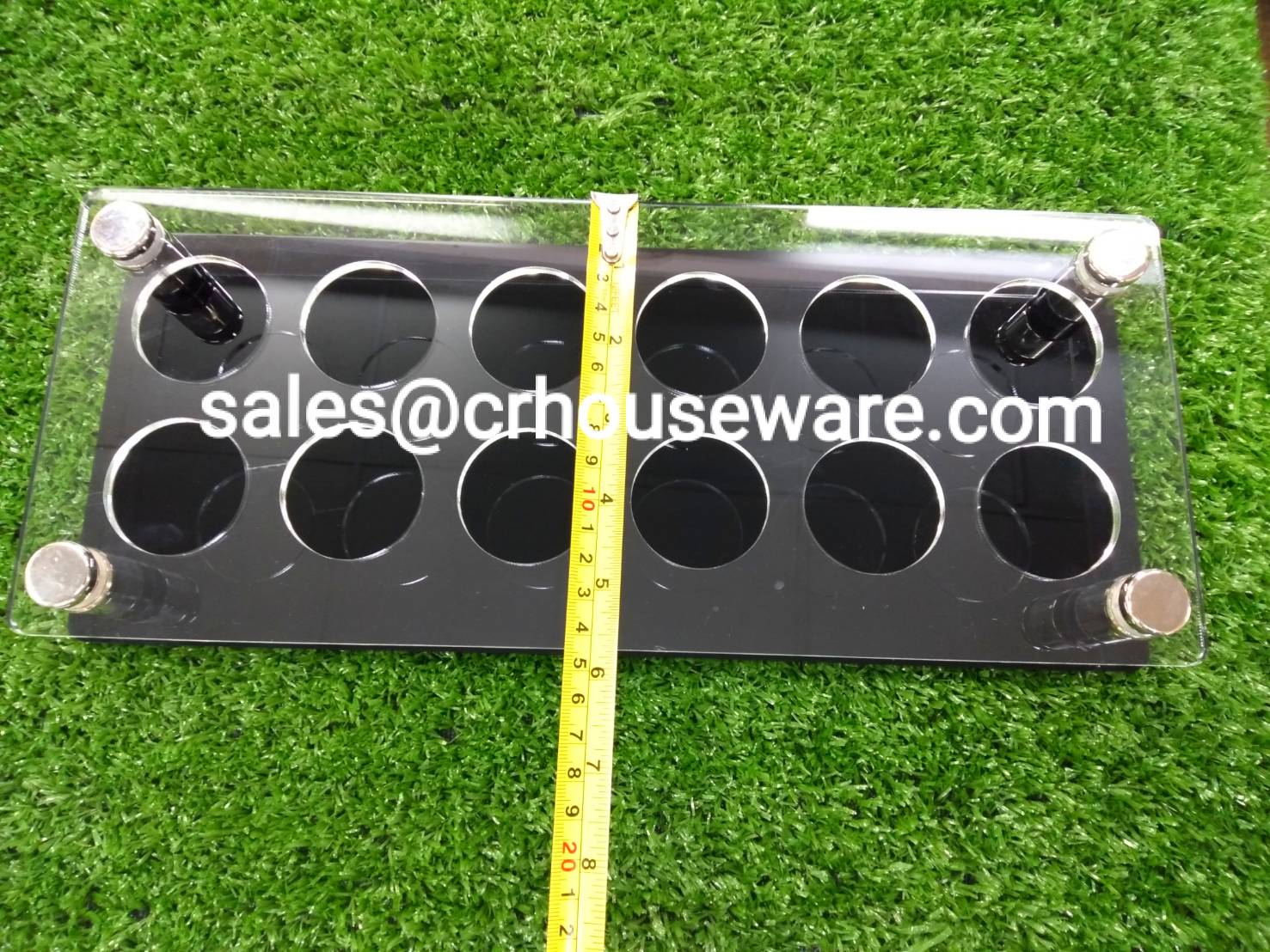 ฐานใส่แก้ว อะคริลิก รหัส 013-JT-SHOT 2