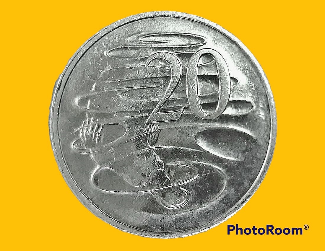 เหรียญ เงินหมุนเวียน Elizabeth II ออสเตรเลีย 20 Cents 1999