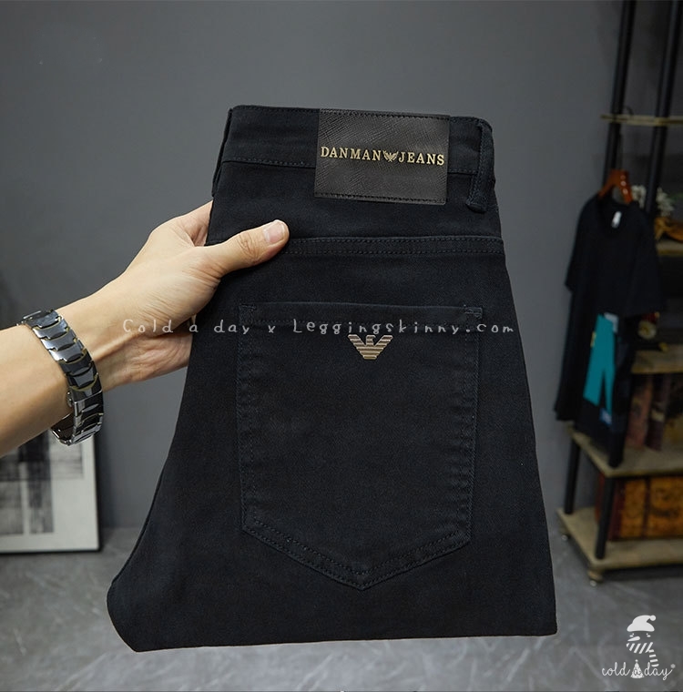 กางเกงยีนส์กันหนาวผู้ชาย ทรงสกินนี่ ไซส์ 29-38