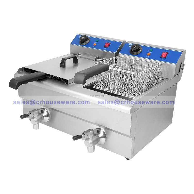 เตาทอดไฟฟ้า อ่างคู่ 10 ลิตร x 2 รหัส055-SBC-FR-101224