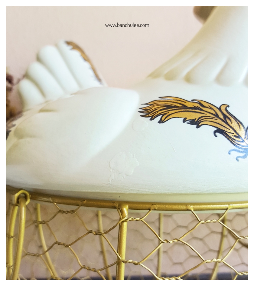 Gold Egg Basket ตะกร้าใส่ไข่หรือผลไม้ สีทอง