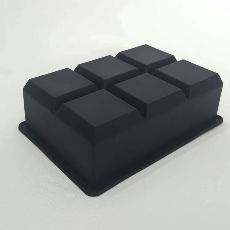 ทำน้ำแข็งซิลิโคน สี่เหลี่ยม 6 ช่อง 4.5x4.5x4.5 ซม.