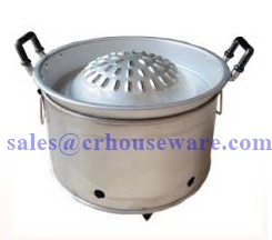 เตาสแตนเลส พร้อมแผ่นย่างหมูกระทะ 30 ซม. 006-RD-14SET1