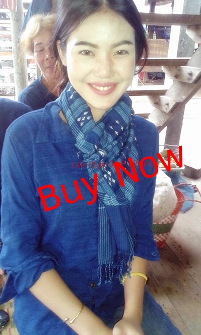 Cotton Shirt -Natural dyes cotton - cotton dyed blue, blue from the tree”ผ้าย้อมสีธรรมชาติ(ผ้าย้อมคราม)