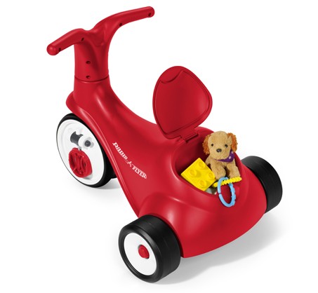 จักรยานสามล้อสามารถปรับเป็นขาไถหรือจักรยานถีบได้ radio flyer scoot 2 pedal