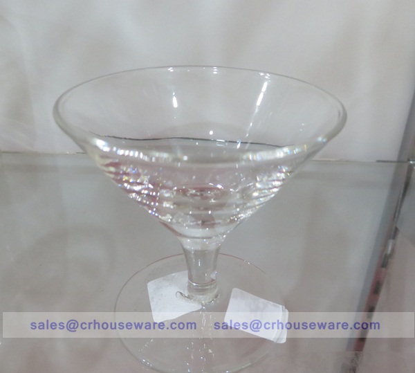 Short Martini 7 cm. - แจกันแก้ว แฮนด์เมด เนื้อใส ทรงค็อกเทล ความสูง 7 ซม. JJG-SM7