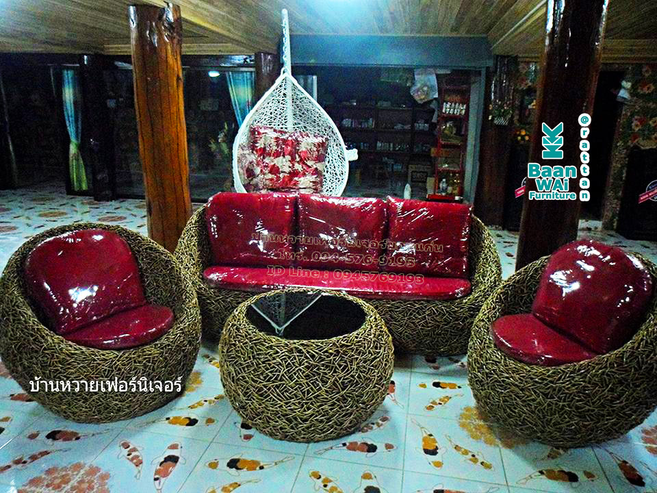 ชุดรับแขก "แอปเปิ้ลลายรังนก"