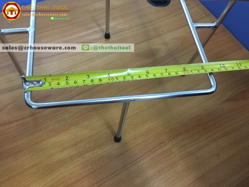 3-tier high tea stand ชั้นโชว์สแตนเลส 3 ชั้น ทรงเหลี่ยม 005-JP-HTQ-24 ,ไฮทีทรงสี่เหลี่ยม (ราคาไม่รวมจาน)