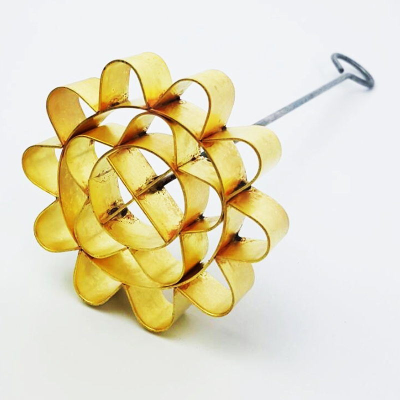 พิมพ์ดอกจอกทองเหลือง เบอร์ 2 ขนาด 9.0 ซม.