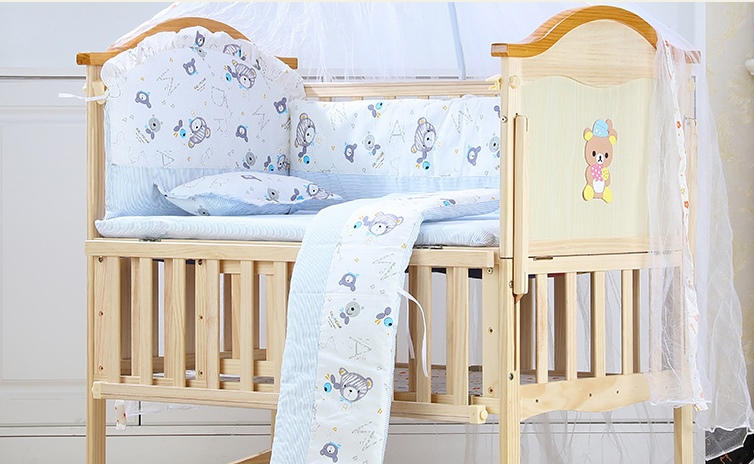 เตียงนอนไม้สำหรับเด็ก WB1 ปรับระดับได้ สามารถปรับเป็นโต๊ะเขียงหนังสือ TB10112