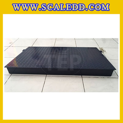 ทางลาดแท่นชั่งน้ำหนักแบบตั้งพื้นทำจากเหล็ก ขนาด 120x80 Cm. รับน้ำหนักได้สูงสูด 2 ตัน