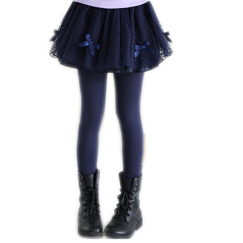 F-เลกกิ้งกระโปรง แต่งโบว์เล็ก