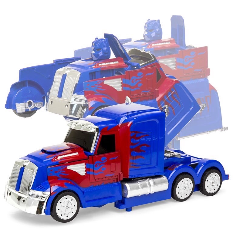 รถแปลงร่างหุ่นยนต์ Best Choice Products RC Transforming Toy Semi Truck Robot Car w/ Sound