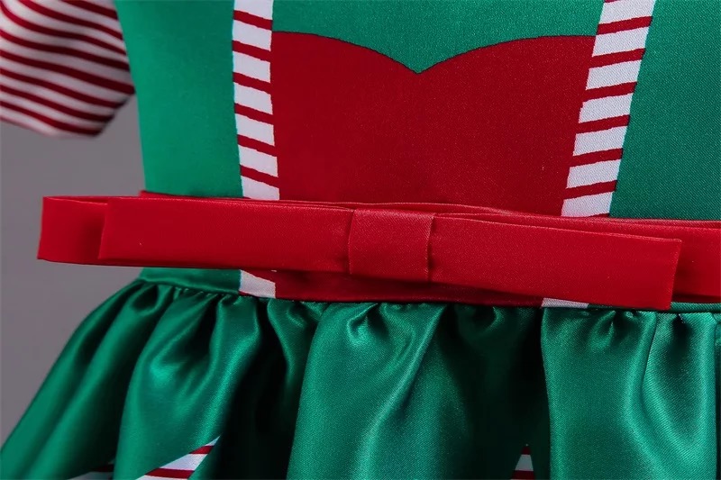 พร้อมส่ง ชุดเดรส คริสต์มาส รุ่นใหม่ สไตล์สีเขียว