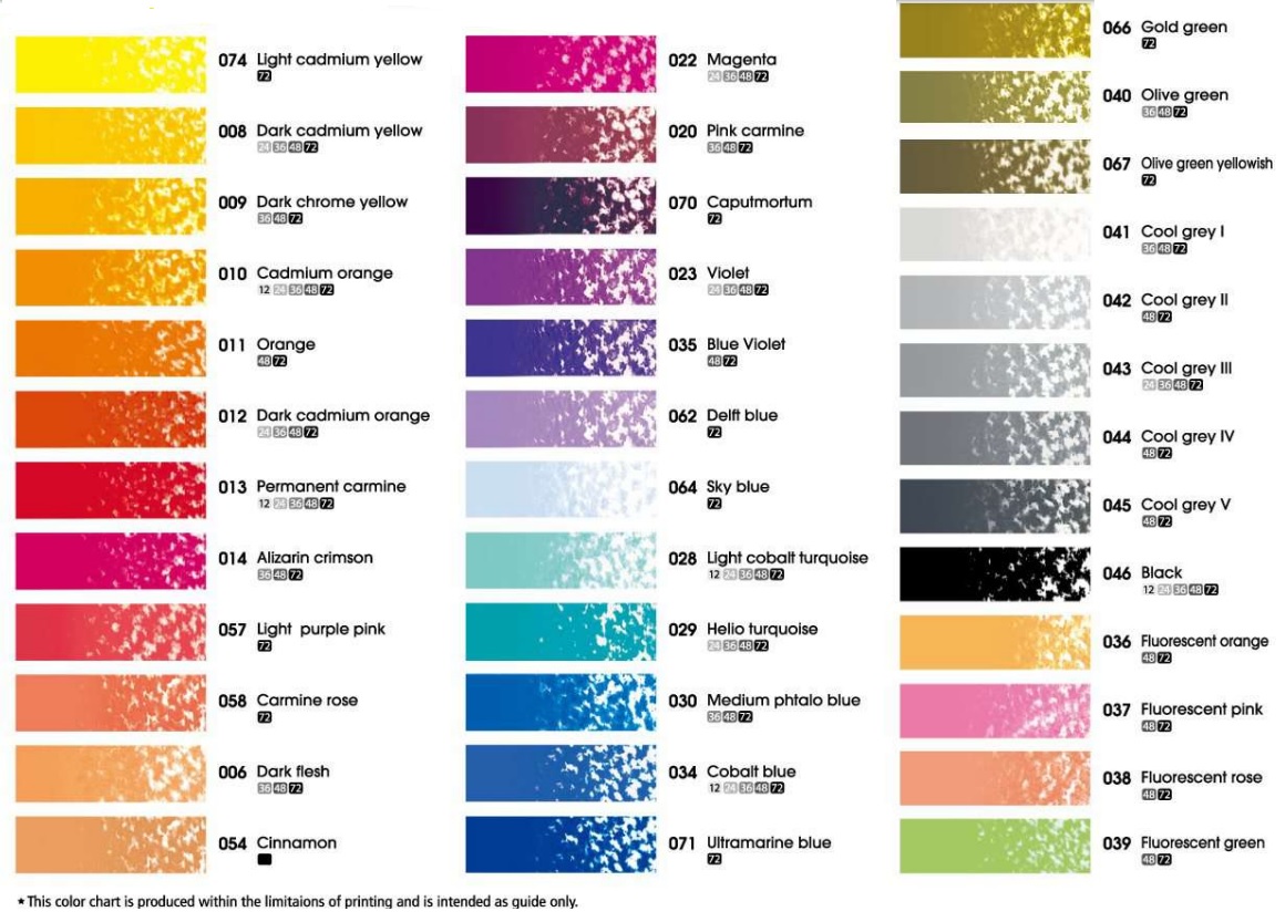 ชุดสีชอล์ค Mungyo Gallery Artists' Soft Pastel 72สี กล่องไม้