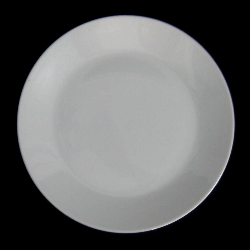 จานตื้นทรงใบบัว 19.5 ซม. ( 7.5 นิ้ว ) #0203 ยี่ห้อ Royal porcelain (รอยัล พอร์ซเลน )