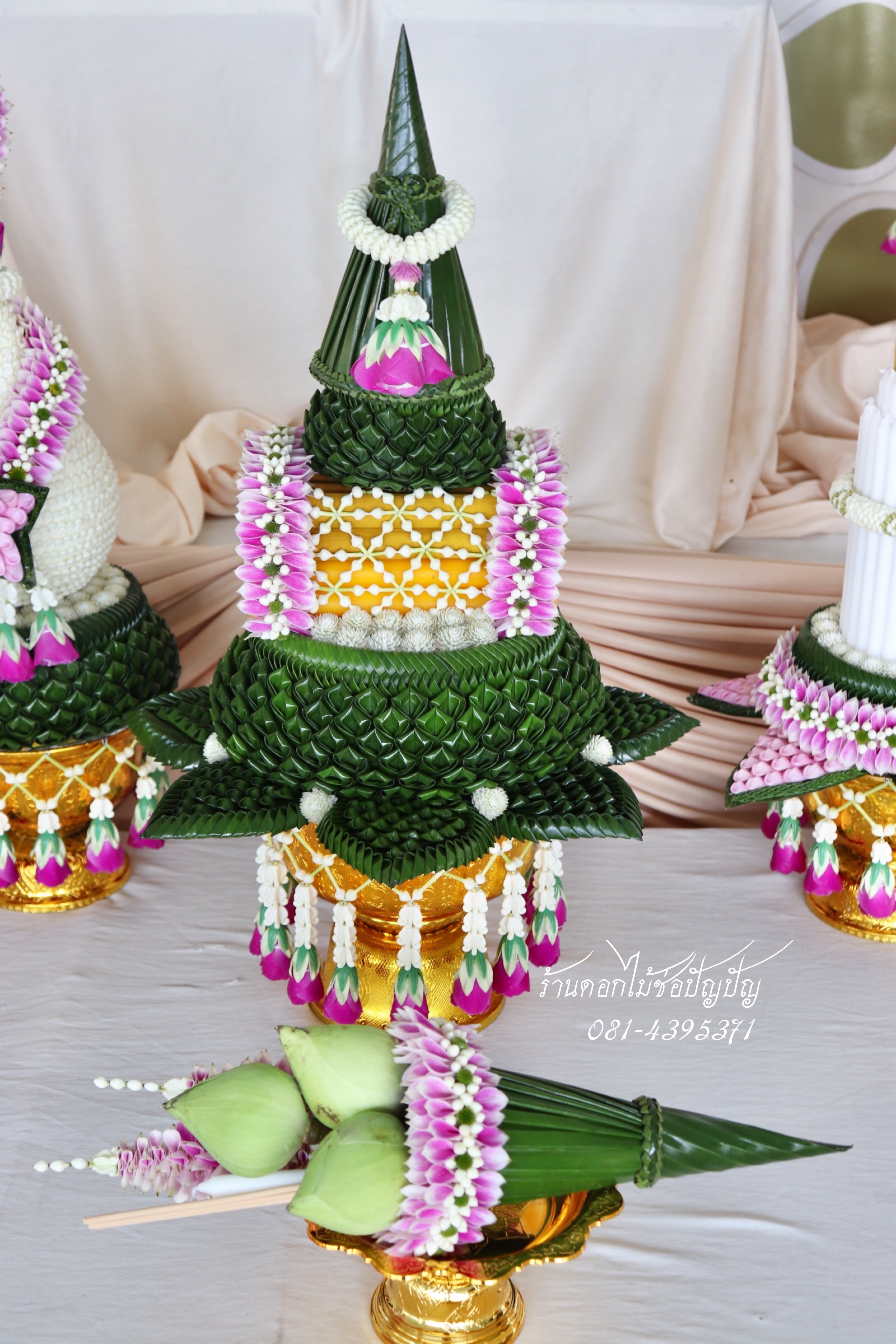 ชุดเครื่องบวชดอกไม้สด ชุดD1.
