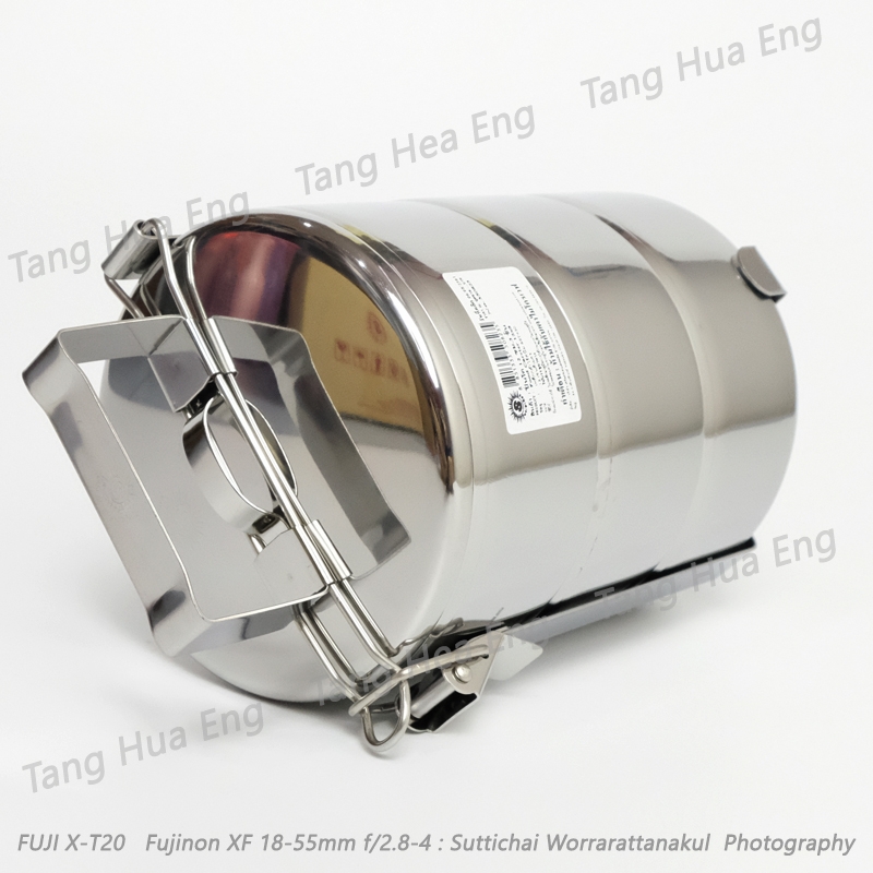 ปิ่นโตสเตนเลส 12 ซม. 3 ชั้น ตราพระอาทิตย์