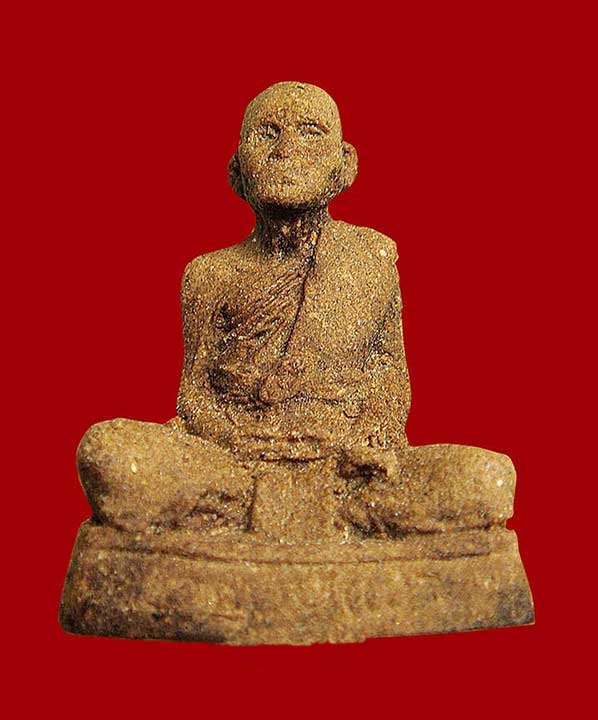 รูปเหมือนเนื้อว่าน ออกโดย วัดแก่งตอย หลวงปู่คำพันธ์ ใต้ฐานอุดเกล้านางนี (ผมแม่ธรณี)
