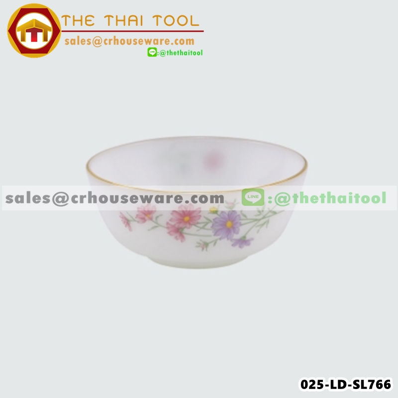 ชามซุปเนื้อมุก ลายสวีทเลิฟขอบทอง