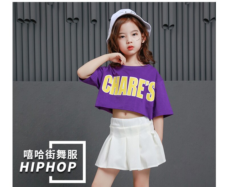 พร้อมส่ง ชุดเต้น ชุดหรีดเดอร์ ชุดเชียร์ เสื้อแขนสั้น+กระโปรงขาว