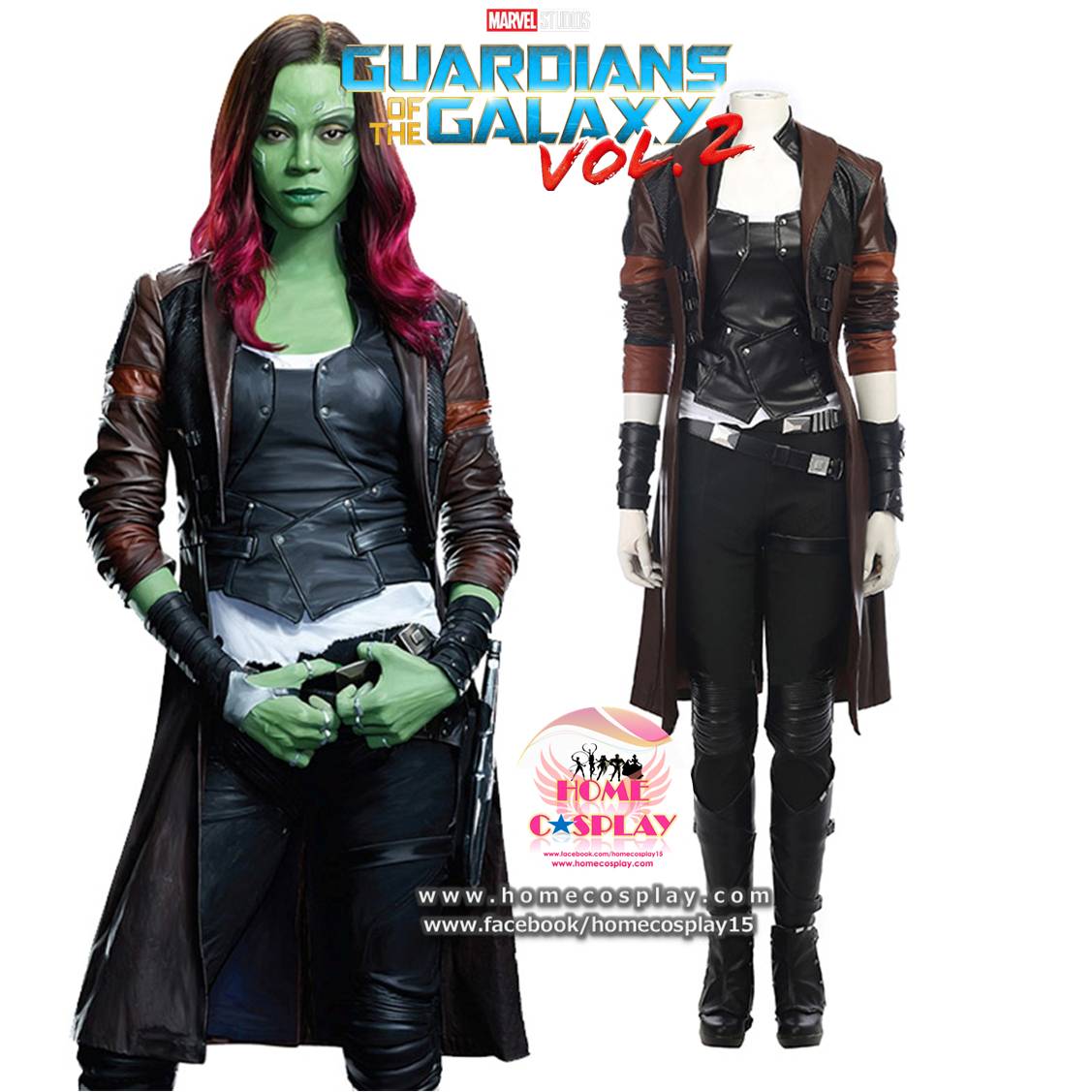 Super Premium Set: #2 ชุดกาโมรา Gamora - Guardians Of The Galaxy 2
