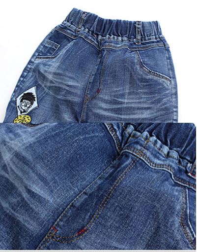 สินค้าพร้อมส่ง กางเกงยีนส์เด็กชาย แต่งลาย