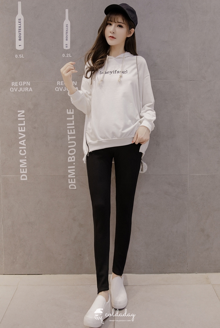 เลกกิ้งกันหนาวคนท้องสีดำ M-2XL