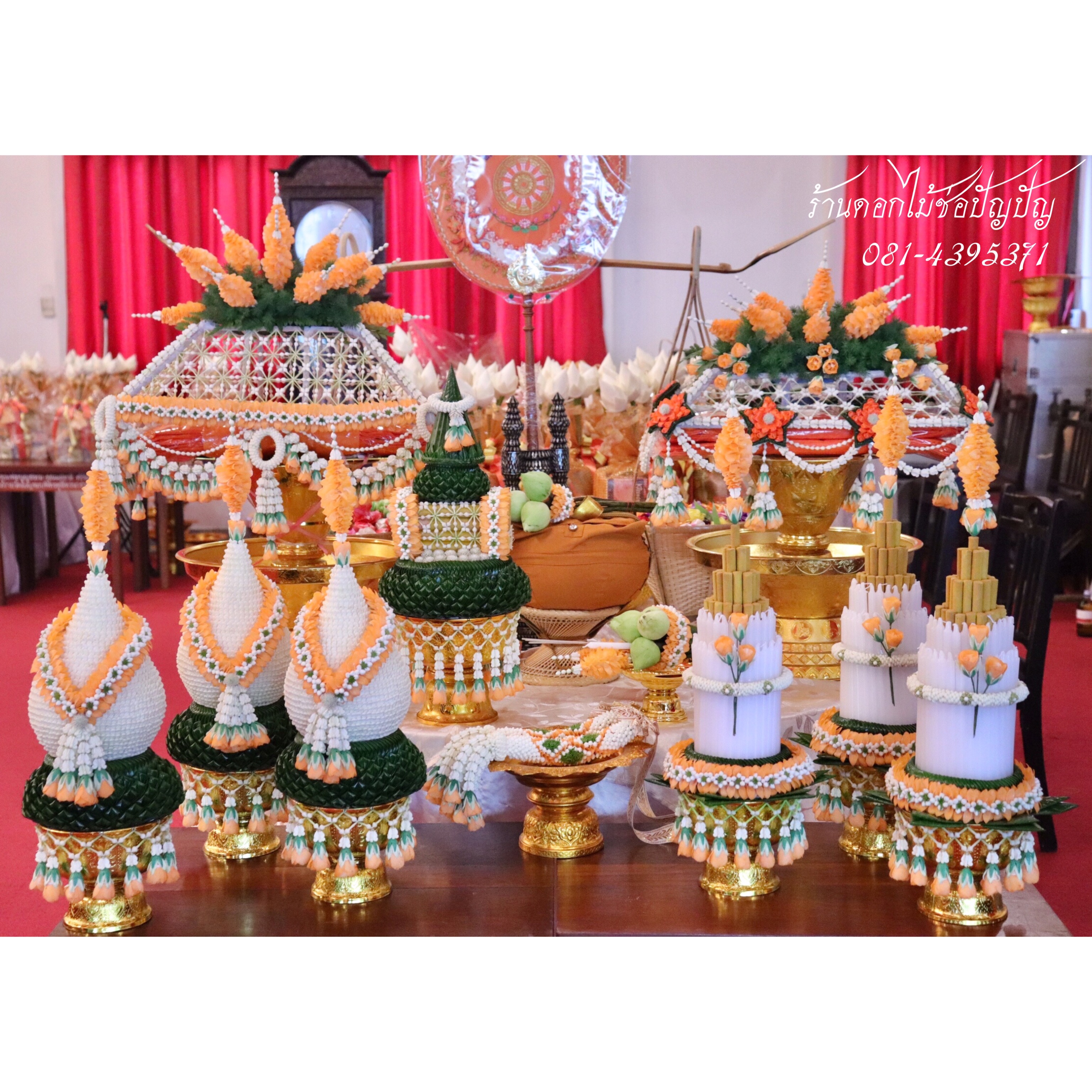 เครื่องบวชดอกไม้สด ชุดD7