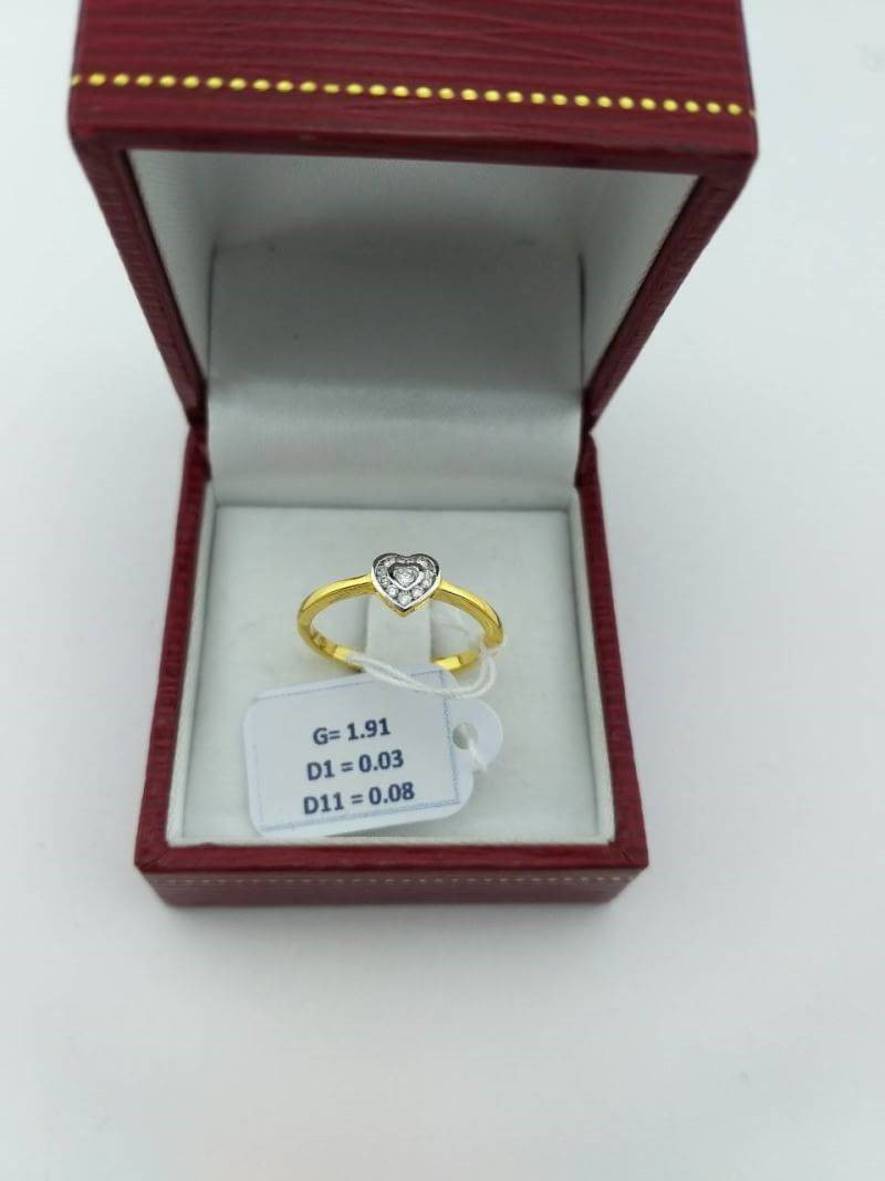 สั่งผลิตเพชรเบลเยี่ยมคัท แหวนแต่งงาน แหวนหมั้น ใส่เที่ยว ออกงาน แหวนทองคำ 18K เพชรแท้ 0.11 กะรัต 1.91 กรัม น้ำ 99 ราคาถูกมาก มีใบรับประกันค่ะ