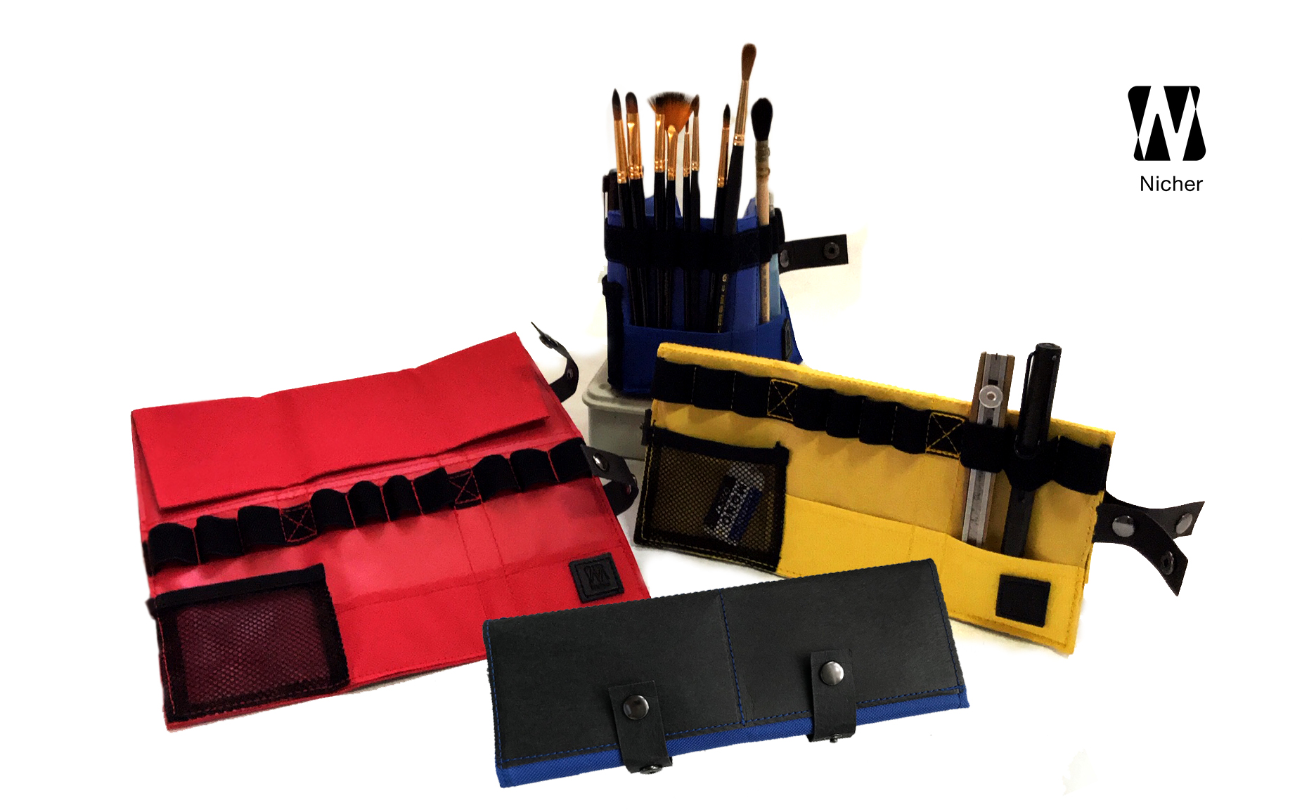 กระเป๋าใส่พู่กันด้ามสั้น Nicher Sketcher 3D