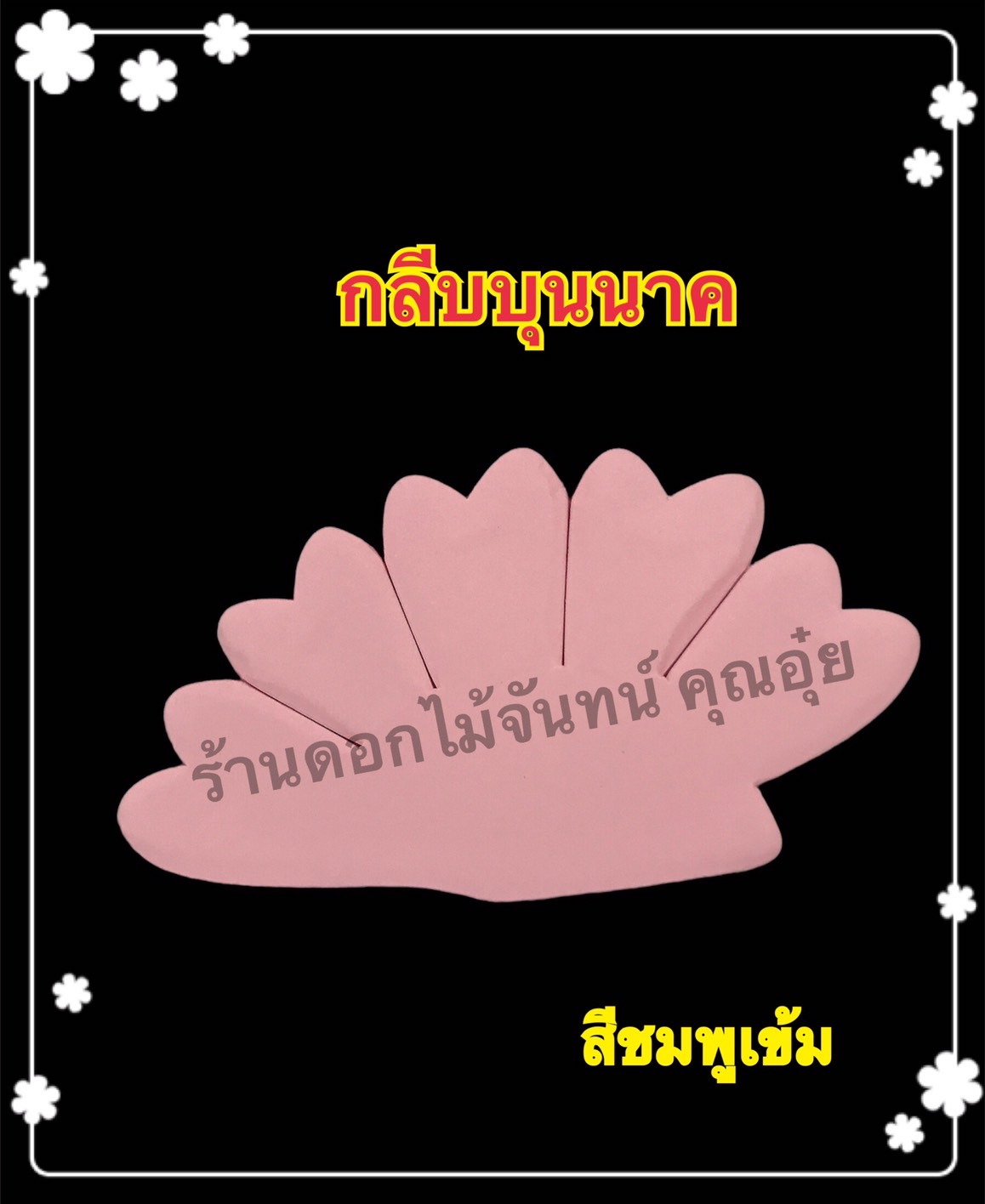 กลีบบุนนาค สีชมพูเข้ม
