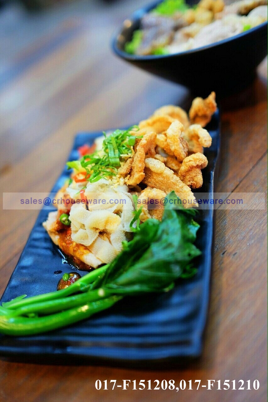 จานสี่เหลี่ยมผืนผ้า 017-PX-F151210