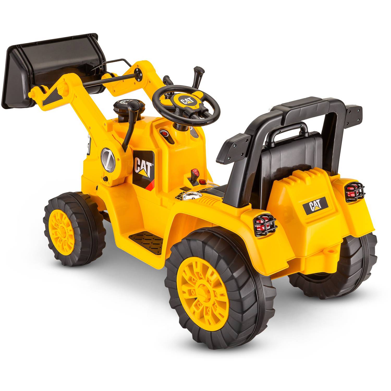 รถแบตเตอรี่ Yellow Kidtrax CAT Bulldozer Ride-On