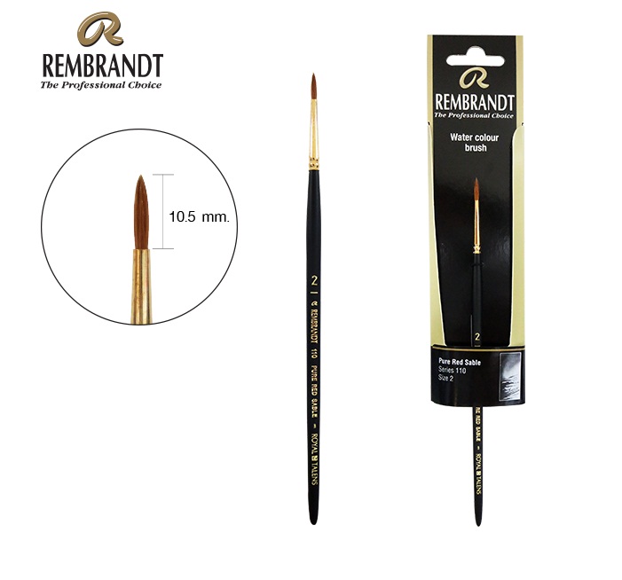 พู่กัน Rembrandt Red Sable Series:110