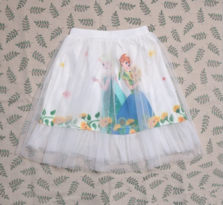 กระโปรง ลายการ์ตูน โพนี่ ยูนิคอน เจ้าหญิง ผ้าลูกไม้ ชีฟอง