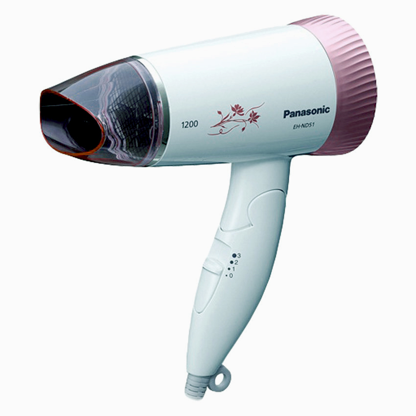 Panasonic ไดร์เป่าผม 1200 วัตต์ พับได้ รุ่น EH-ND51-PL สีชมพู